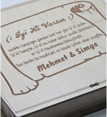 İyi Ki Varsın Yazılı, İsimli ve Şiirli Kutulu Hediye Çikolata - Kalpten Gelen Bir Armağan İyi Ki Varsın Yazılı, İsimli ve Şiirli Kutulu Hediye Çikolata - Kalpten Gelen Bir Armağan