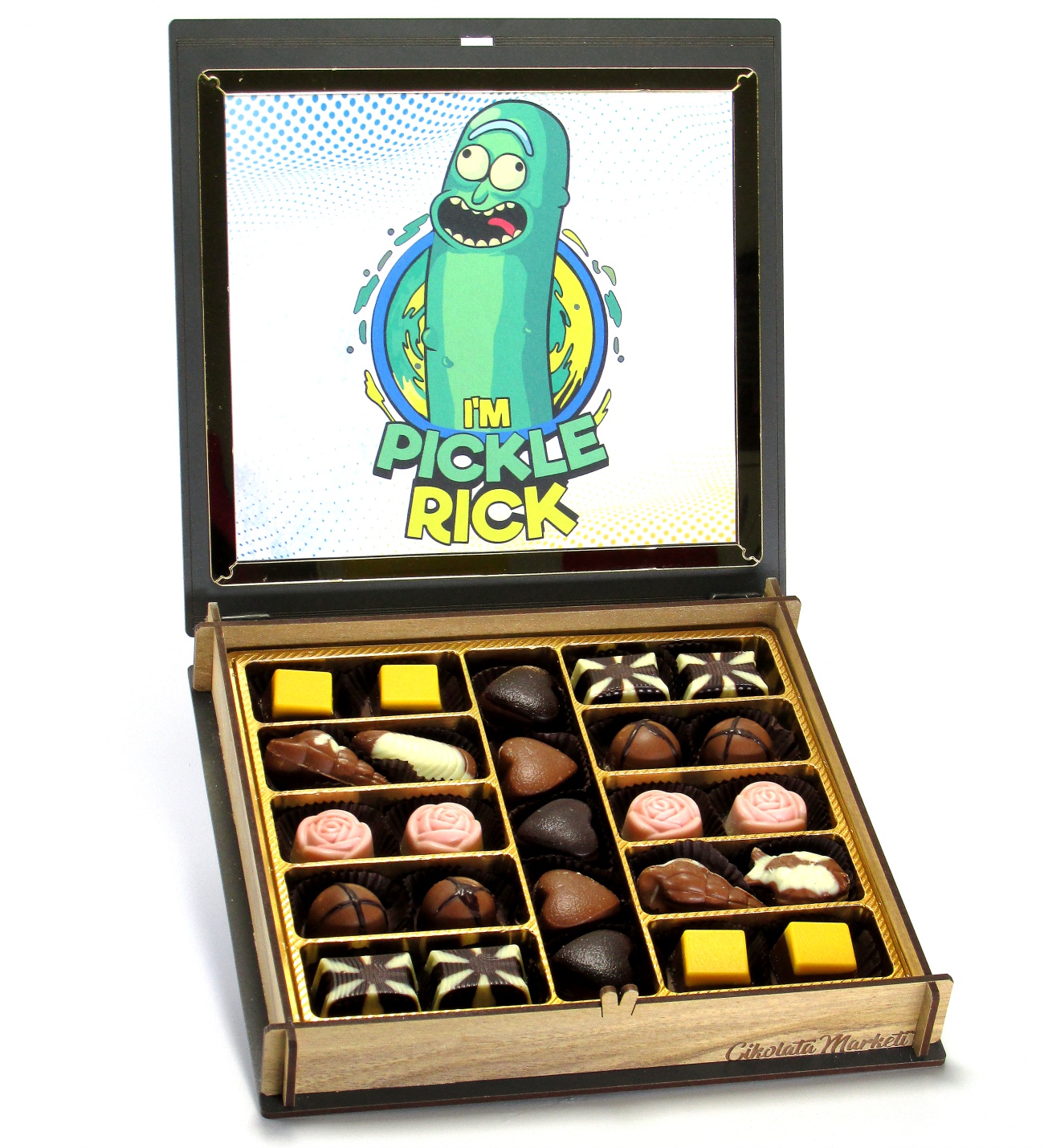 Hediyelik Çikolata - Turşu Rick Temalı - Rick And Morty