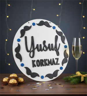 İsimli Ahşap Kapı Süsü - Erkek Bebek ve Çocuk Odaları İçin Miniklerin Dünyasına Özel Dekorasyon