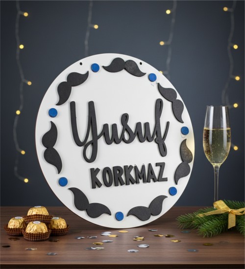 İsimli Ahşap Kapı Süsü - Erkek Bebek ve Çocuk Odaları İçin Miniklerin Dünyasına Özel Dekorasyon