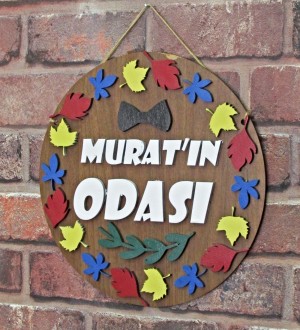 İsimli Kapı Süsü - Sonbahar Temalı Erkek Bebek/Çocuk Odası için Sıcacık Bir Dekoratif Dokunuş İsimli Kapı Süsü - Sonbahar Temalı Erkek Bebek/Çocuk Odası için Sıcacık Bir Dekoratif Dokunuş