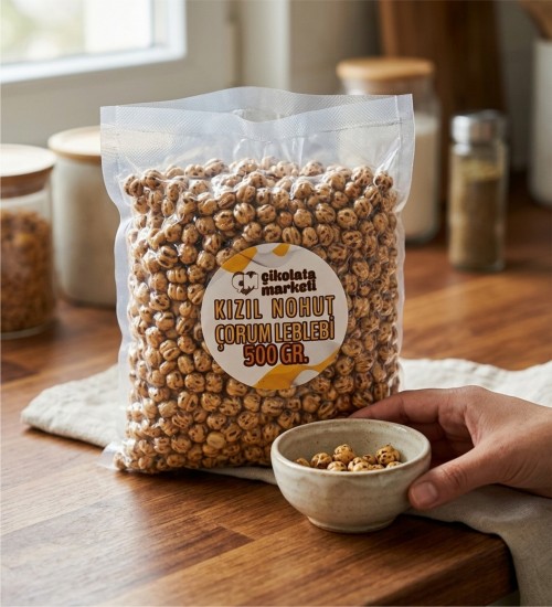 2x500 gr. Çorum Leblebi Kızıl Nohut | Vakumlu Paket Atıştırmalık ile Nostaljik Lezzetleri Bol Bol Yaşayın