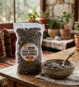 2x500 gr. Siyah Tuzlu Dakota Çekirdek | Vakumlu Paket ile Uzun Sohbetlere Eşlik Eden Tat