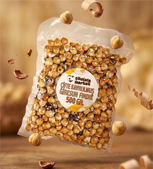 2x500 gr. Çifte Kavrulmuş Fındık | Vakumlu Paket Atıştırmalık ile Aile Boyu Lezzetli ve Taptaze Atıştırmalık