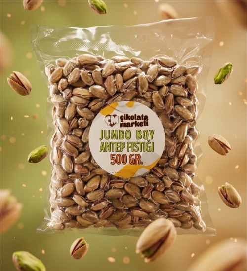 2x500 gr. Jumbo Boy Antep Fıstığı | Vakumlu Paket Atıştırmalık ile Gerçek Fıstık Keyfi Büyük Boyuyla Yanınızda