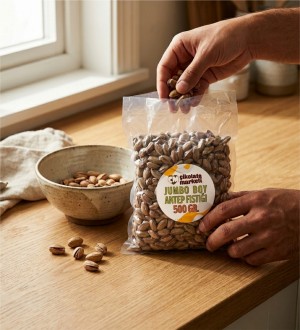 2x500 gr. Jumbo Boy Antep Fıstığı | Vakumlu Paket Atıştırmalık ile Gerçek Fıstık Keyfi Büyük Boyuyla Yanınızda