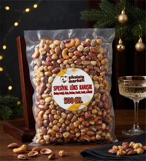 2x500 gr. Spesiyal Karışık Çerez | Vakumlu Paket Atıştırmalık ile Özenle Seçilmiş Lezzetleri Paylaşmanın Keyfi