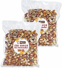 2x500 gr. Lüks Karışık Çerez | Vakumlu Paket Atıştırmalık ile Paylaşmaya Uygun, Taptaze Atıştırmalık Keyfi 2x500 gr. Lüks Karışık Çerez | Vakumlu Paket Atıştırmalık ile Paylaşmaya Uygun, Taptaze Atıştırmalık Keyfi