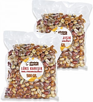 2x500 gr. Lüks Karışık Çerez | Vakumlu Paket Atıştırmalık ile Paylaşmaya Uygun, Taptaze Atıştırmalık Keyfi 2x500 gr. Lüks Karışık Çerez | Vakumlu Paket Atıştırmalık ile Paylaşmaya Uygun, Taptaze Atıştırmalık Keyfi