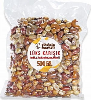500 gr. Lüks Karışık Çerez | Vakumlu Paket Atıştırmalık ile Seçme Kuruyemişlerin Dengeli ve Lezzetli Buluşması 500 gr. Lüks Karışık Çerez | Vakumlu Paket Atıştırmalık ile Seçme Kuruyemişlerin Dengeli ve Lezzetli Buluşması