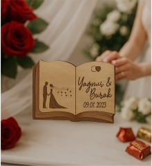 Magnet - Kitap Model - İsimli Tarihli Nikah Nişan Düğün Kına - Masalsı Bir Başlangıcı Ölümsüzleştirin Magnet - Kitap Model - İsimli Tarihli Nikah Nişan Düğün Kına - Masalsı Bir Başlangıcı Ölümsüzleştirin