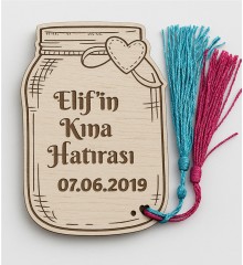 Ahşap Magnet - Kavanoz Figürlü - Nikah / Nişan / Kına İçin Sıradışı Tasarımıyla Fark Yaratan Tatlı Bir Anı