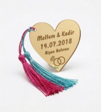 Ayna Pleksi Magnet - Kalp Şeklinde İsimli Tarihli ve Mesajlı - Şıklığıyla Göz Alan Unutulmaz Bir Hediye